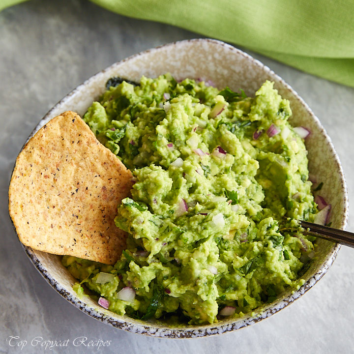 A scaled down version of the authentic Chipotle restaurant's guacamole recipe that comes straight from its creators.