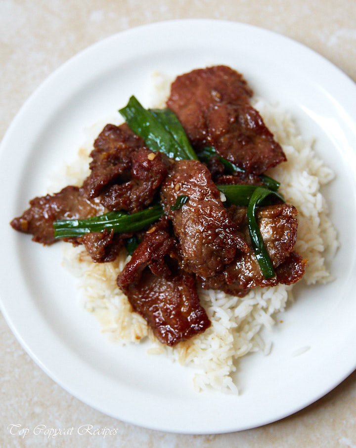 P.F. Chang's Mongolian Beef authentic recipe that was posted on P.F. Chang's website. | Top Copycat Recipes